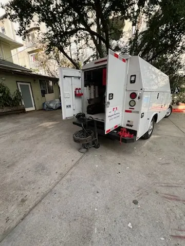 Magnet Plumbing service vehicle on-site for Slab Leak Repair in Poinciana